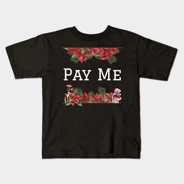 Pay Me Holiday Edition Kids T-Shirt by payme